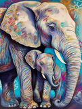 Elefant 5d Diy Diamond Painting Diamant Malerei Set MJ1334