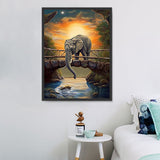 Elefant 5d Diy Diamond Painting Diamant Malerei Set MJ1336