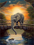 Elefant 5d Diy Diamond Painting Diamant Malerei Set MJ1336