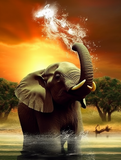 Elefant 5d Diy Diamond Painting Diamant Malerei Set MJ1341