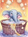 Elefant 5d Diy Diamond Painting Diamant Malerei Set MJ1358