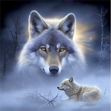 Wolf 5d Diy Diamond Painting Diamant Malerei Set MJ1392