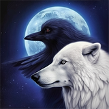 Wolf 5d Diy Diamond Painting Diamant Malerei Set MJ1393