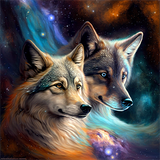 Wolf 5d Diy Diamond Painting Diamant Malerei Set MJ1402