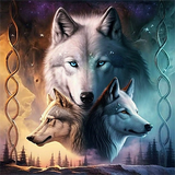 Wolf 5d Diy Diamond Painting Diamant Malerei Set MJ1406