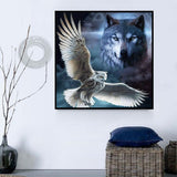 Wolf 5d Diy Diamond Painting Diamant Malerei Set MJ1409