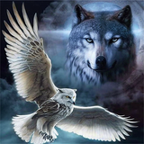Wolf 5d Diy Diamond Painting Diamant Malerei Set MJ1409