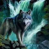Wolf 5d Diy Diamond Painting Diamant Malerei Set MJ1410