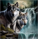 Wolf 5d Diy Diamond Painting Diamant Malerei Set MJ1413