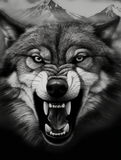Wolf 5d Diy Diamond Painting Diamant Malerei Set MJ1416