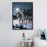 Wolf 5d Diy Diamond Painting Diamant Malerei Set MJ1420