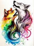 Wolf 5d Diy Diamond Painting Diamant Malerei Set MJ1421