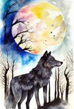 Wolf 5d Diy Diamond Painting Diamant Malerei Set MJ1422