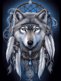 Wolf 5d Diy Diamond Painting Diamant Malerei Set MJ1426