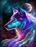 Wolf 5d Diy Diamond Painting Diamant Malerei Set MJ1430