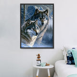 Wolf 5d Diy Diamond Painting Diamant Malerei Set MJ1432