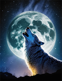 Wolf 5d Diy Diamond Painting Diamant Malerei Set MJ1439