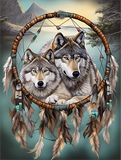 Wolf 5d Diy Diamond Painting Diamant Malerei Set MJ1441