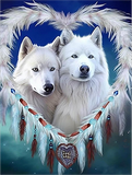 Wolf 5d Diy Diamond Painting Diamant Malerei Set MJ1443
