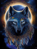 Wolf 5d Diy Diamond Painting Diamant Malerei Set MJ1447