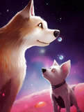Wolf 5d Diy Diamond Painting Diamant Malerei Set MJ1449