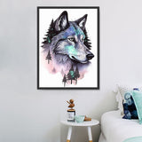 Wolf 5d Diy Diamond Painting Diamant Malerei Set MJ1454