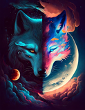 Wolf 5d Diy Diamond Painting Diamant Malerei Set MJ1456