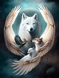 Wolf 5d Diy Diamond Painting Diamant Malerei Set MJ1457