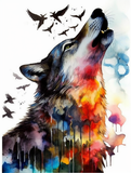 Wolf 5d Diy Diamond Painting Diamant Malerei Set MJ1465