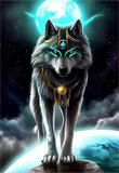 Wolf 5d Diy Diamond Painting Diamant Malerei Set MJ1474