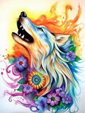 Wolf 5d Diy Diamond Painting Diamant Malerei Set MJ1483