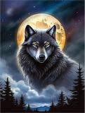 Wolf 5d Diy Diamond Painting Diamant Malerei Set MJ1484
