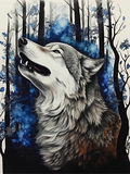 Wolf 5d Diy Diamond Painting Diamant Malerei Set MJ1486