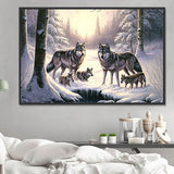 Wolf 5d Diy Diamond Painting Diamant Malerei Set MJ1490