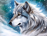 Wolf 5d Diy Diamond Painting Diamant Malerei Set MJ1491