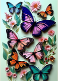Schmetterling 5d Diy Diamond Painting Diamant Malerei Set MJ1533