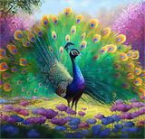 Pfau 5d Diy Diamond Painting Diamant Malerei Set MJ1586
