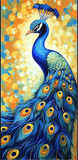 Pfau 5d Diy Diamond Painting Diamant Malerei Set MJ1591