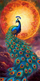 Pfau 5d Diy Diamond Painting Diamant Malerei Set MJ1594