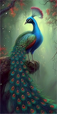 Pfau 5d Diy Diamond Painting Diamant Malerei Set MJ1595