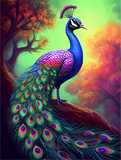 Pfau 5d Diy Diamond Painting Diamant Malerei Set MJ1600
