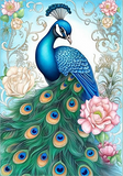 Pfau 5d Diy Diamond Painting Diamant Malerei Set MJ1609