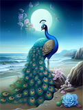 Pfau 5d Diy Diamond Painting Diamant Malerei Set MJ1613