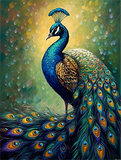 Pfau 5d Diy Diamond Painting Diamant Malerei Set MJ1616