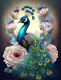 Pfau 5d Diy Diamond Painting Diamant Malerei Set MJ1619