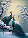 Pfau 5d Diy Diamond Painting Diamant Malerei Set MJ1626