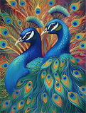 Pfau 5d Diy Diamond Painting Diamant Malerei Set MJ1629