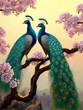 Pfau 5d Diy Diamond Painting Diamant Malerei Set MJ1632