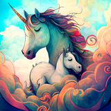 Einhorn 5d Diy Diamond Painting Diamant Malerei Set MJ1640