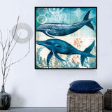 Delfin 5d Diy Diamond Painting Diamant Malerei Set MJ1732